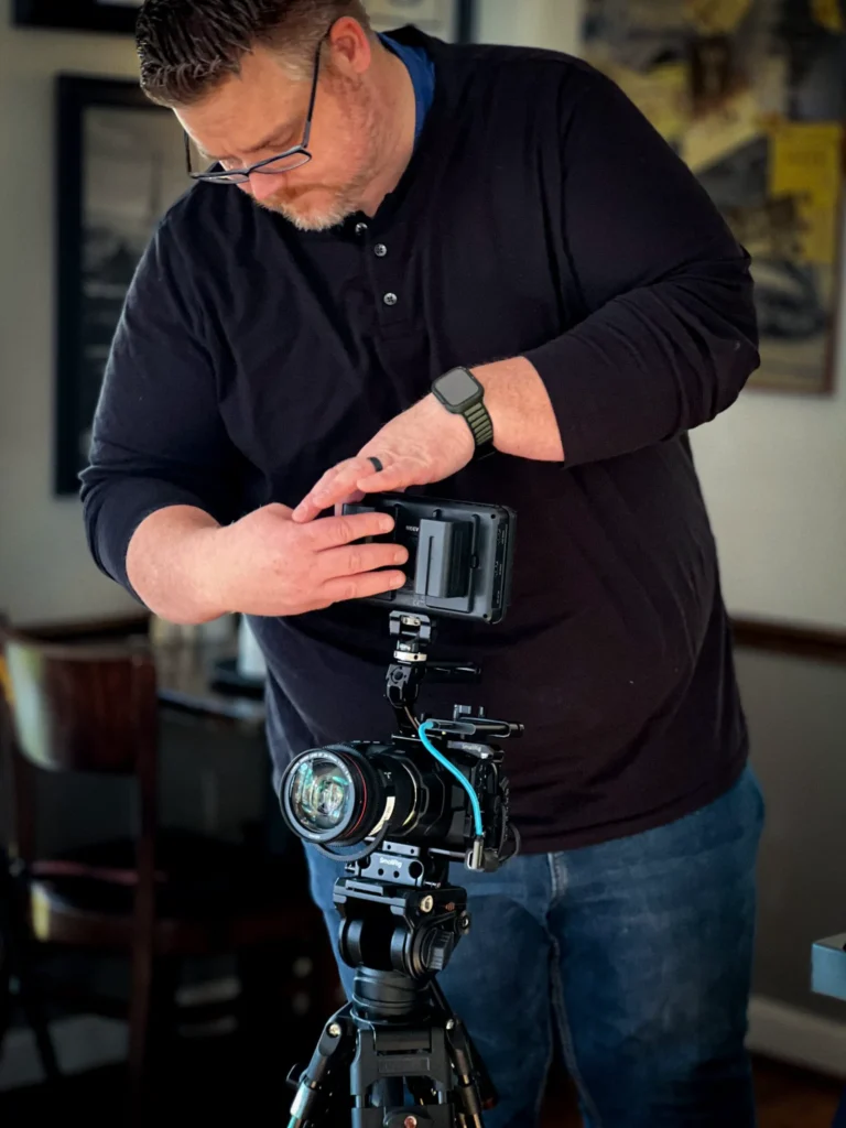 Spence Behind the Scenes of a Video Shoot